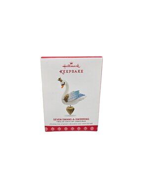 2017 Hallmark Keepsake Twelve Days Of Christmas Seven Swans A Swimming Ornament